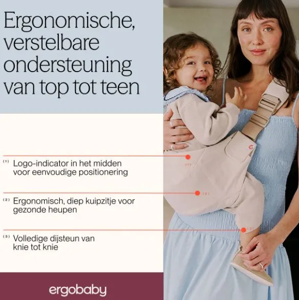 Ergobaby Upsie Sling Draagzak - Pearl Grey
