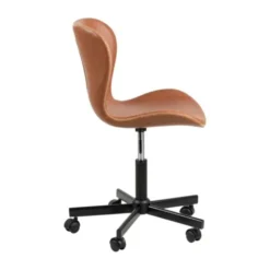 Europe Baby Bent Bureaustoel Leather Look Retro Brandy