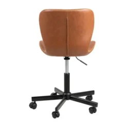 Europe Baby Bent Bureaustoel Leather Look Retro Brandy