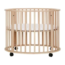 Europe Baby Circa Ronde Box Pakketdeal - Mat Naturel | Pretura Boxmatras - Superior Wave | Kidsmill Boxmatras Hoes