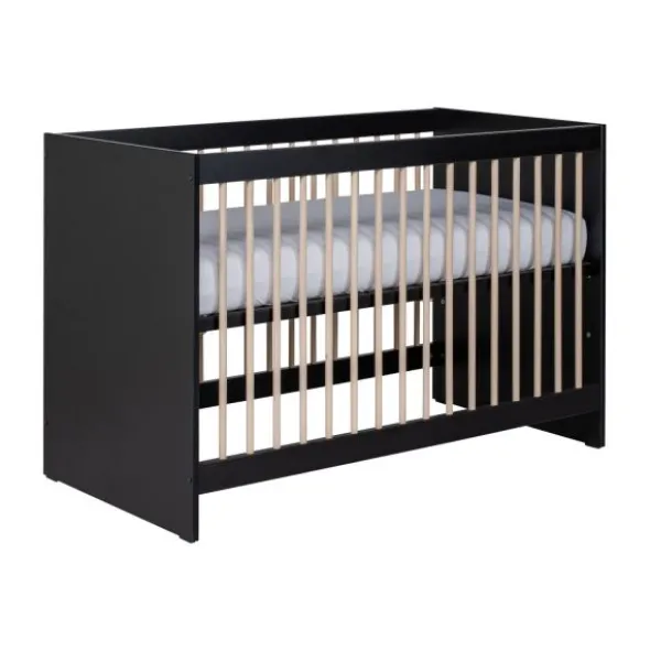 Europe Baby Nova Babybed Zwart Eiken 60 x 120 cm