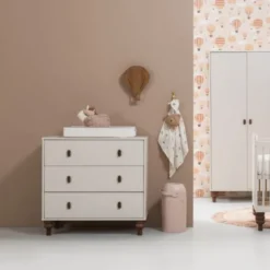 Europe Baby Olivia II Commode - Oatmeal / Walnoot - Bold