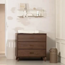 Europe Baby Olivia II Commode - Walnoot / Walnoot - Retro