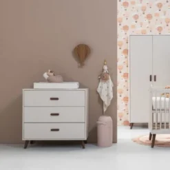 Europe Baby Olivia II Commode - Oatmeal / Walnoot - Retro