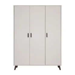 Europe Baby Olivia II Kledingkast 3-Deurs - Oatmeal / Walnoot - Retro