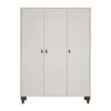 Europe Baby Olivia II Kledingkast 3-Deurs - Oatmeal / Walnoot - Bold