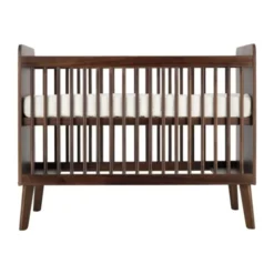 Europe Baby Olivia II Ledikant 60 x 120 cm - Walnoot / Walnoot - Retro