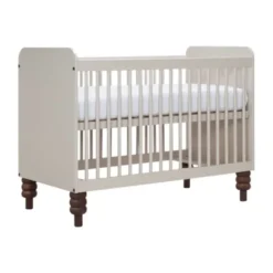 Europe Baby Olivia II Oatmeal / Walnoot - Bold | Ledikant 60 x 120 + Commode