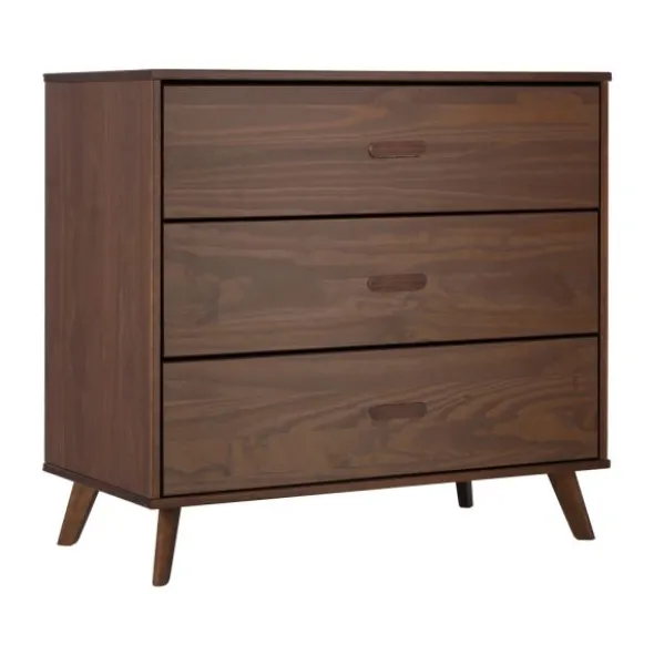 Europe Baby Olivia II Walnoot / Walnoot - Retro | Ledikant 60 x 120 + Commode