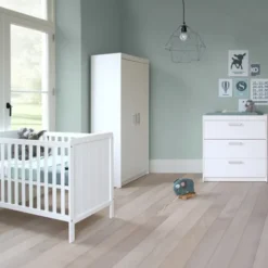 Europe Baby Ralph Babykamer Wit | Bed 60 x 120 cm + Commode