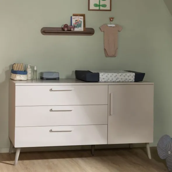 Europe Baby Sev XL Commode - Cashmere/Cashmere