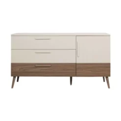Europe Baby Sev XL Commode - Cashmere/Walnoot