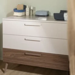 Europe Baby Sev XL Commode - Cashmere/Walnoot