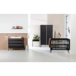 Europe Baby Sterre Commode Zwart / Oak