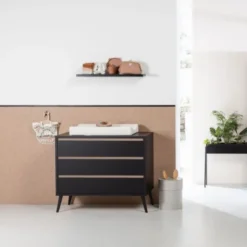 Europe Baby Sterre Commode Zwart / Oak