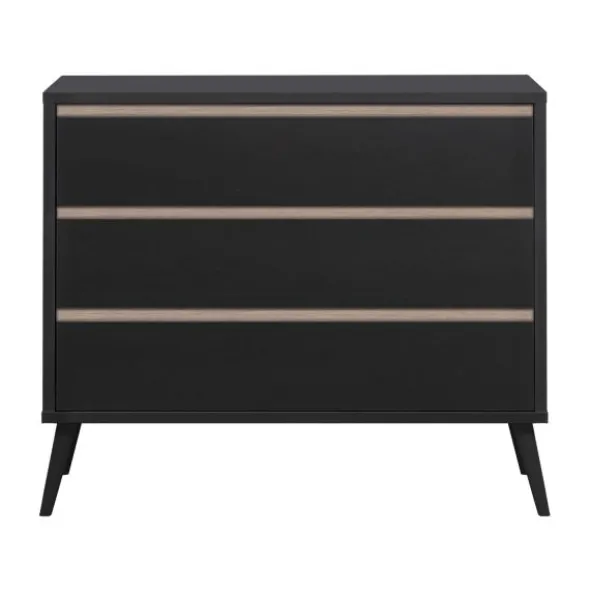 Europe Baby Sterre Commode Zwart / Oak