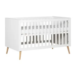 Europe Baby Sterre Ledikant - 70 x 140 cm - Wit / Naturel