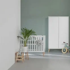 Europe Baby Sterre Ledikant - 60 x 120 cm - Wit / Naturel