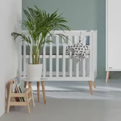 Europe Baby Sterre Ledikant - 60 x 120 cm - Wit / Naturel