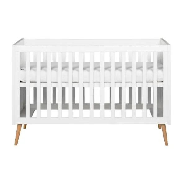 Europe Baby Sterre Ledikant - 60 x 120 cm - Wit / Naturel