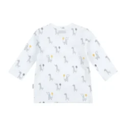Feetje AOP Giraffe T-Shirt Lange Mouwen Wit Mt. 62
