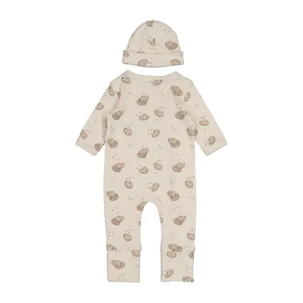 Feetje Geschenkset 1-delig pak + muts - Offwhite Melange - Maat 44