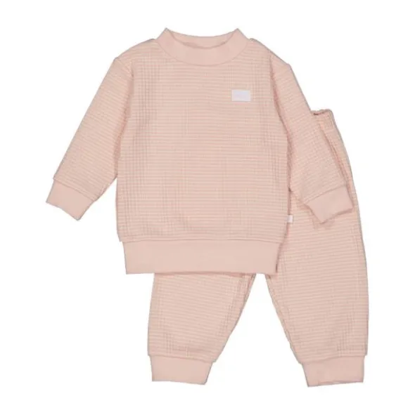 Feetje Wafel Pyjama Groen Melange Mt. 92