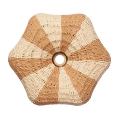 Ferm Living Rivan Lampenkap - Papier - Natural / Off-White