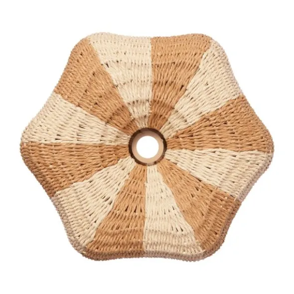 Ferm Living Rivan Lampenkap - Papier - Natural / Off-White