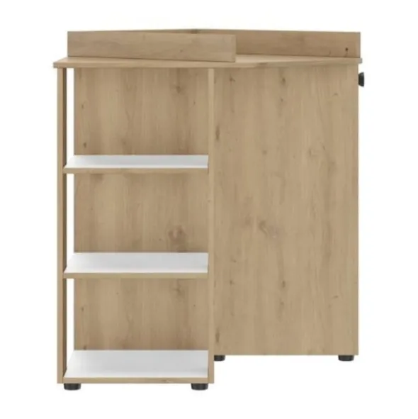 Galipette Arthur Hoek Luiertafel - Eikenhout - Wit