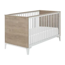 Galipette Marcel Babybed - 70 x 140 cm - Licht Eikenhout - Wit