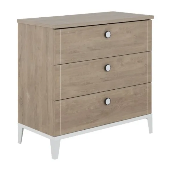 Galipette Marcel Commode 3 Laden - Licht Eikenhout - Wit