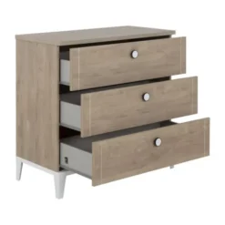 Galipette Marcel Commode 3 Laden - Licht Eikenhout - Wit