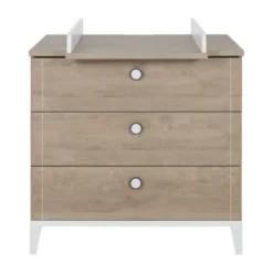 Galipette Marcel Commode 3 Laden - Licht Eikenhout - Wit