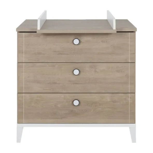 Galipette Marcel Commode 3 Laden - Licht Eikenhout - Wit