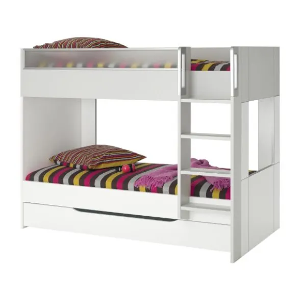 Gautier Dimix Stapelbed 90 x 200 cm - Wit/Grijs