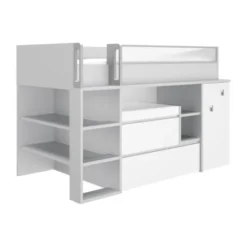 Gautier Dimix Ultracompacte Hoogslaper - 90 x 200 cm - Wit/Grijs