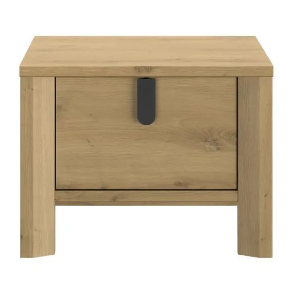 Gautier Lugano Nachtkastje 1 Lade - Artisan Eiken