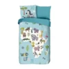Good Morning Dekbedovertrek Wildlife Aqua 140 x 200 / 220 cm