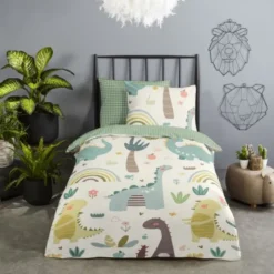 Good Morning Dekbedovertrek - Quint - 120x150 cm - Green