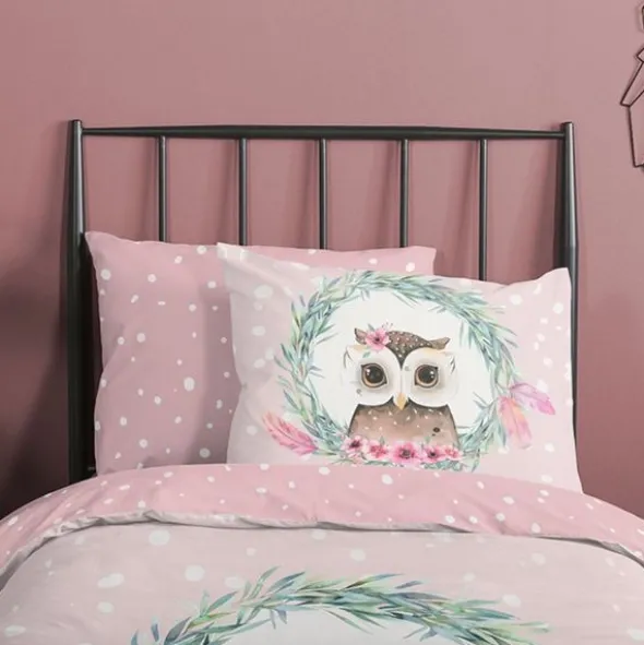 Good Morning Olwi Dekbedovertrek - Pink - 140 x 220 cm
