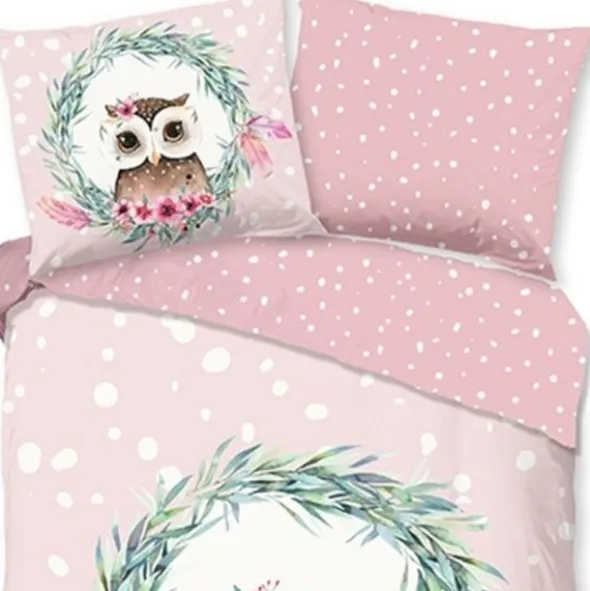 Good Morning Olwi Dekbedovertrek - Pink - 140 x 220 cm