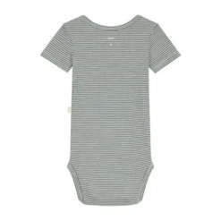 Gray Label Romper - Blue Grey/Cream - 0-3 Mnd