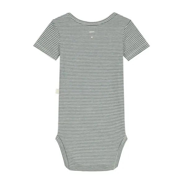 Gray Label Romper - Blue Grey/Cream - 0-3 Mnd