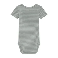 Gray Label Romper - Blue Grey / Cream - 3-6 Mnd