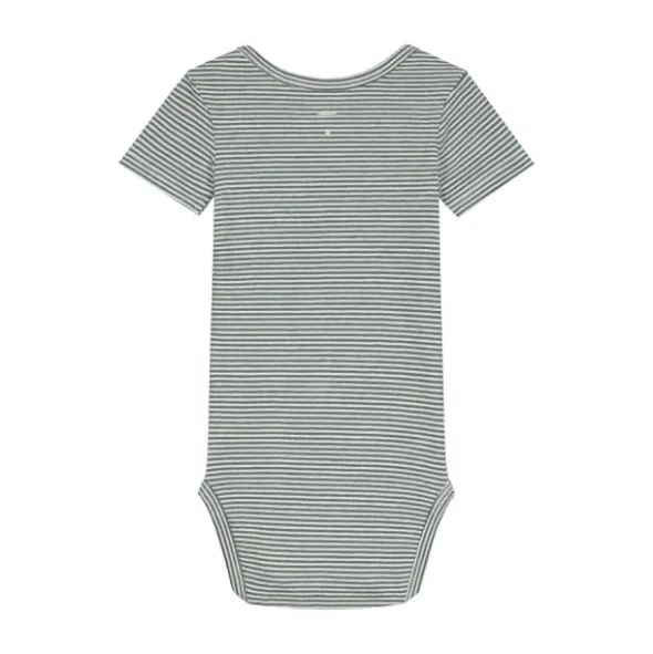 Gray Label Romper - Blue Grey / Cream - 3-6 Mnd