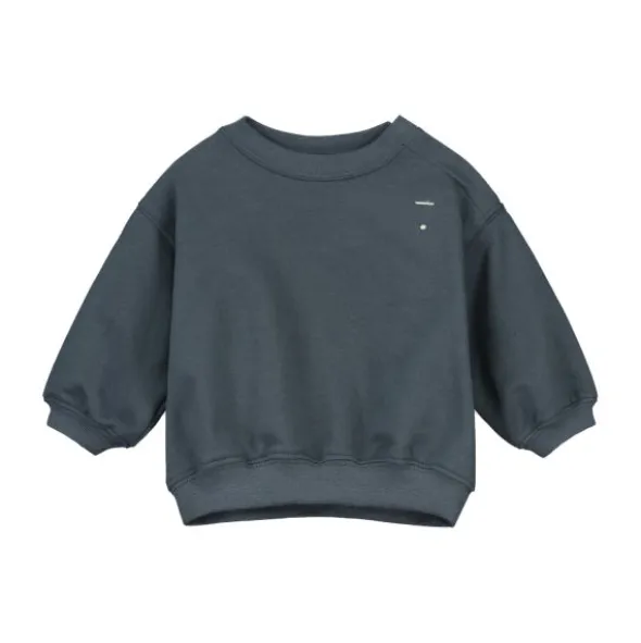 Gray Label Sweater - Dropped Shoulder - 0-3 Mnd - Blue Grey