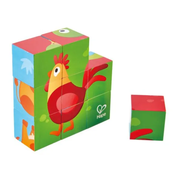 Hape Blokkenpuzzel - Farm Animal