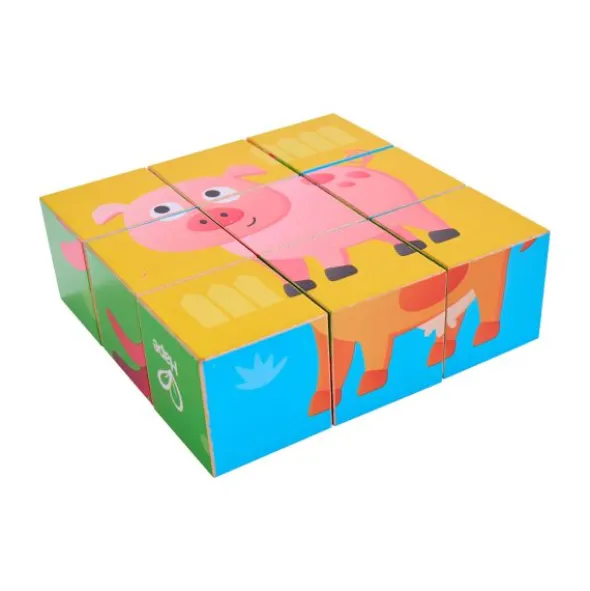 Hape Blokkenpuzzel - Farm Animal