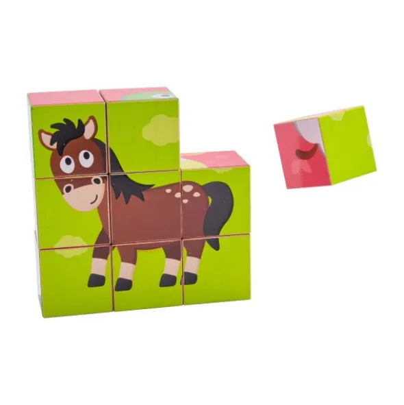 Hape Blokkenpuzzel - Farm Animal